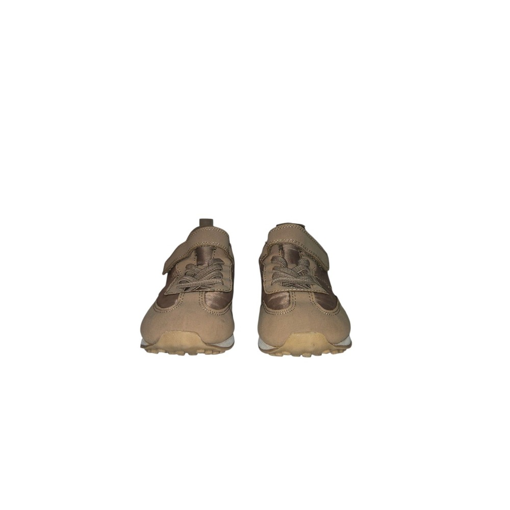 HM Kids Sneakers Taupe Brown Athletic Shoes Hook Loop Strap Size US 13.5 EUR 31 - Picture 7 of 7